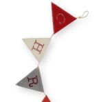 Merry Christmas Banner Bunting Garland for Outdoor Indoor Holiday Party Mantle Fireplace Hanging - Image 2