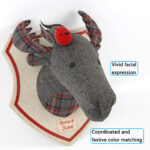 The Moose Plush Stuffed Animal Head Wall Decoration Wall Mount - Image 4