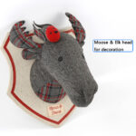The Moose Plush Stuffed Animal Head Wall Decoration Wall Mount - Image 5
