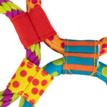 Durable Dog Toy with Rope Rings – Chew-Resistant Interactive Play for Puppies & Dogs  Colorful3-Ring Design for Tug & Fetch Games - Image 7