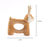 Wholesale Baby's First Christmas Soft Reindeer Rattle Manufacturer in China — BSCI-Audited Plush Holiday Teether & Sensory Toy for Global Retailers - Image 2