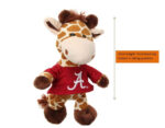 BSCI Factory Custom Logo Embroidered Tshirt Soft Stuffed Giraffe Plush Animal Toy - Image 3