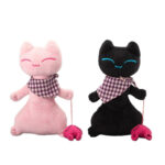 BSCI Factory Wholesale Custom Kawaii Plush Black and Pink Cat Toy - Image 5