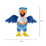 BSCI Factory Wholesale Soft Toy Plush Blue Bird Stuffed Animal Custom Parrot Toy - Image 4