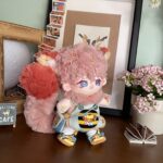 Wholesale Custom 20cm Fluffy Fox Plush Doll with Detachable Tail Scarf & Optional Skeleton - Image 5