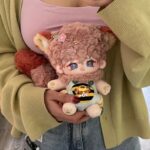 Wholesale Custom 20cm Fluffy Fox Plush Doll with Detachable Tail Scarf & Optional Skeleton - Image 2