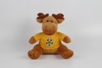 Wholesale Custom Baby Soft Toys Stuffed Animal Plush Moose Toy with T-shirt | BSCI Audited China Manufacturer - Image 2