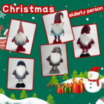 Telescopic Plush Long Legged Goblin Snowman Plush Toys Christmas Room Props Decoration Digital Printing Plushies Doll Gifts - Image 2