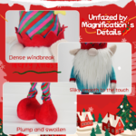 Telescopic Plush Long Legged Goblin Snowman Plush Toys Christmas Room Props Decoration Digital Printing Plushies Doll Gifts - Image 4